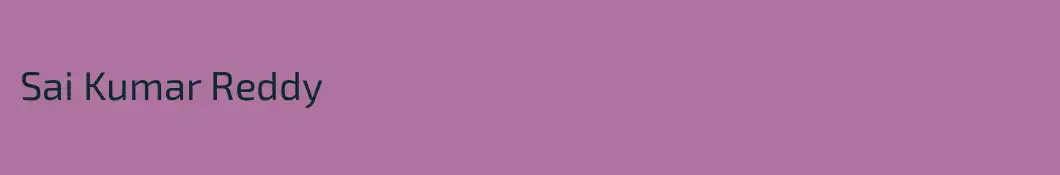 Sai Kumar Reddy